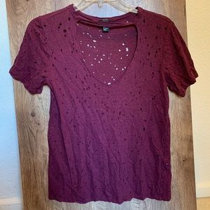 Forever 21 Distressed Shirt